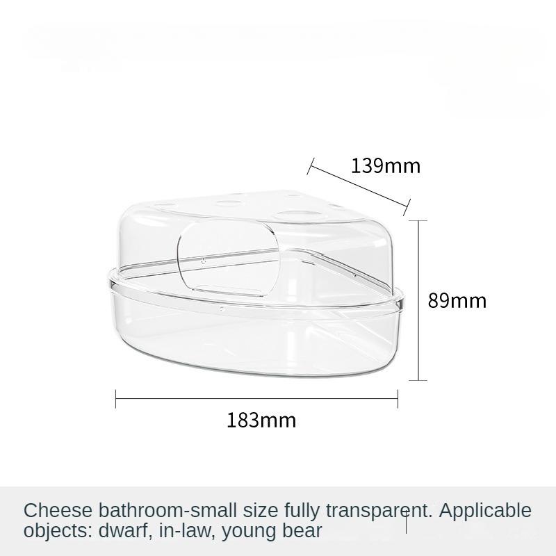 New Creative Golden Bear Bath Scenery Small Pet Supplies Cheese Bath Hamster Bath Sand Toilet Dual Purpose Urine Sand Basin