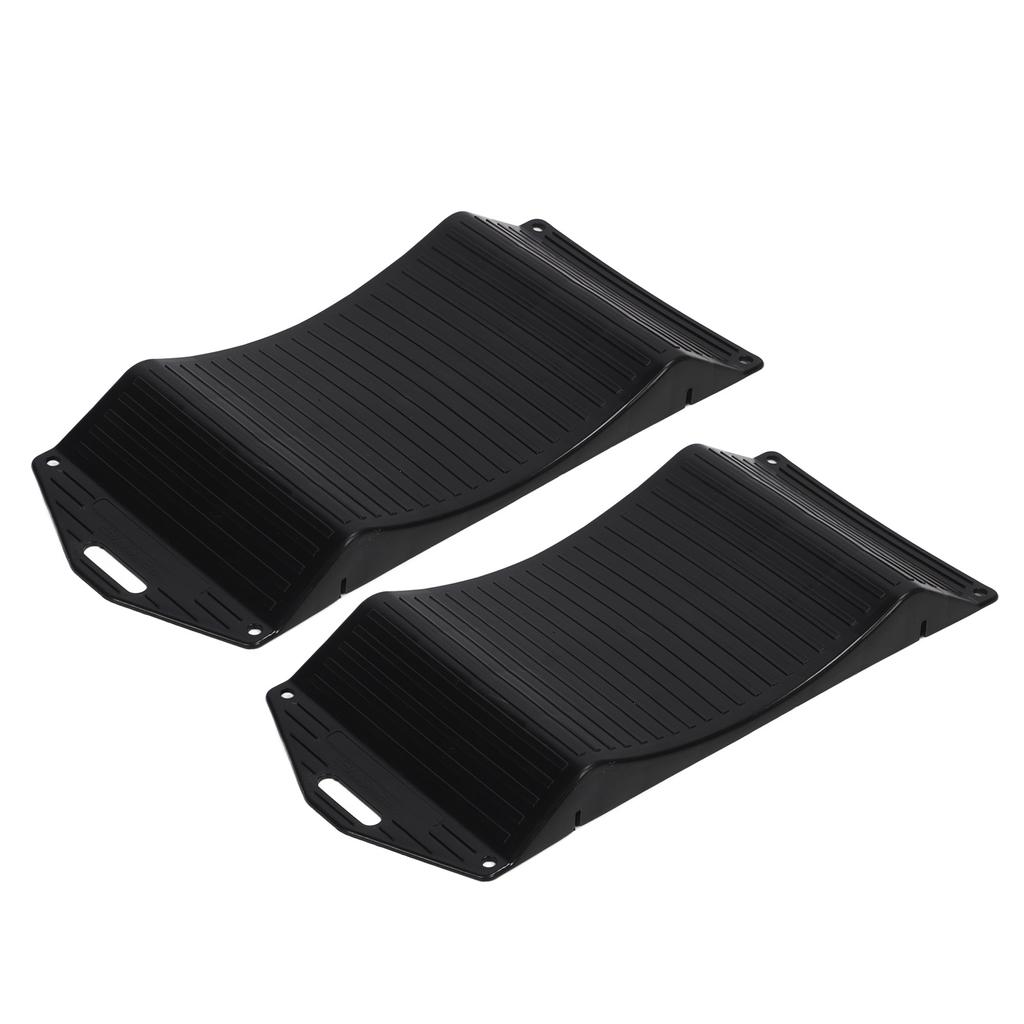 2 Stück Reifenschoner Rampen Heavy Duty Starke Tragfähigkeit Rutschfest für Auto LKW SUV Wohnmobil Anhänger