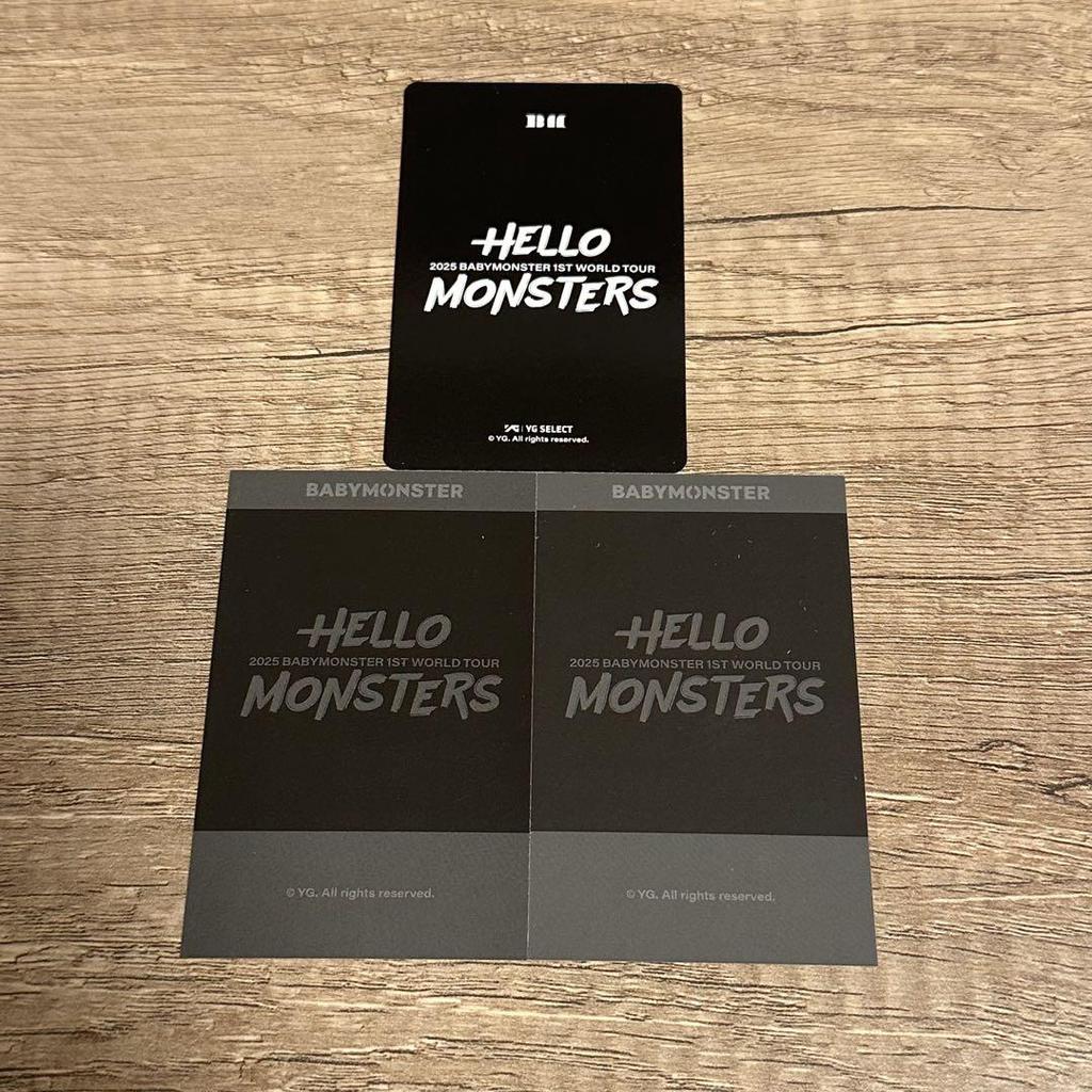 [USED] Babymonster Soul Concert Purchase Bonus Trading Cards - 3 Lola Cards