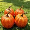 Textured Finish Foam Pumpkin 13.5X16.5CM/5.31X6.5Inch Artificial Pumpkin Thanksgiving Decoration for Fall Shelf and Window