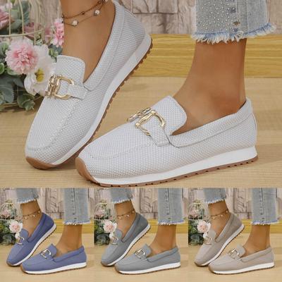 Women's Casual Loafers Comfortable Orthopedic for Women Business Non- Walking Fashion Retro Lightweight Work Flats Loafer Shoes