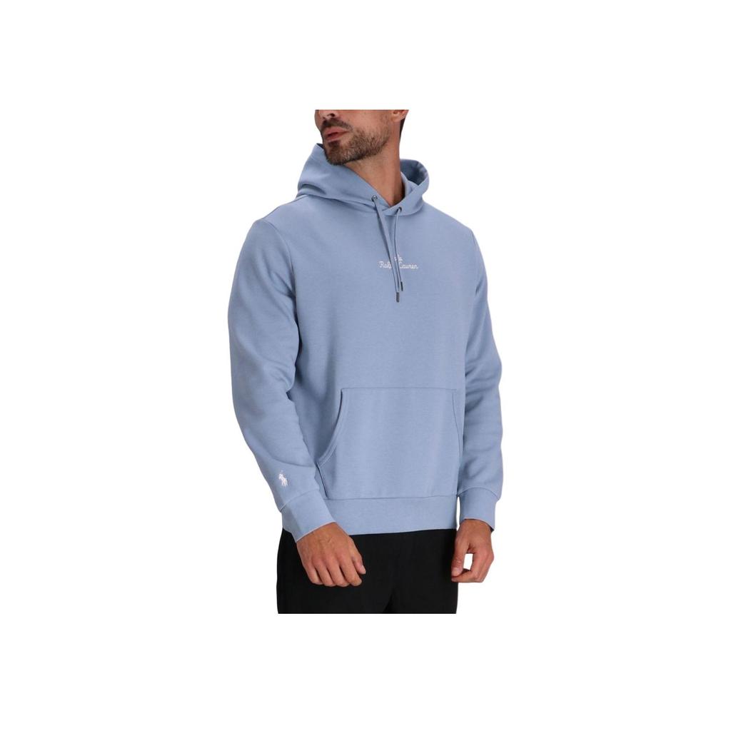 Polo Ralph Lauren Ss24 Kapuzenpullover mit Langen Ärmeln und gesticktem Buchstabenlogo Herren sweatshirt Hellblau 710936586-010