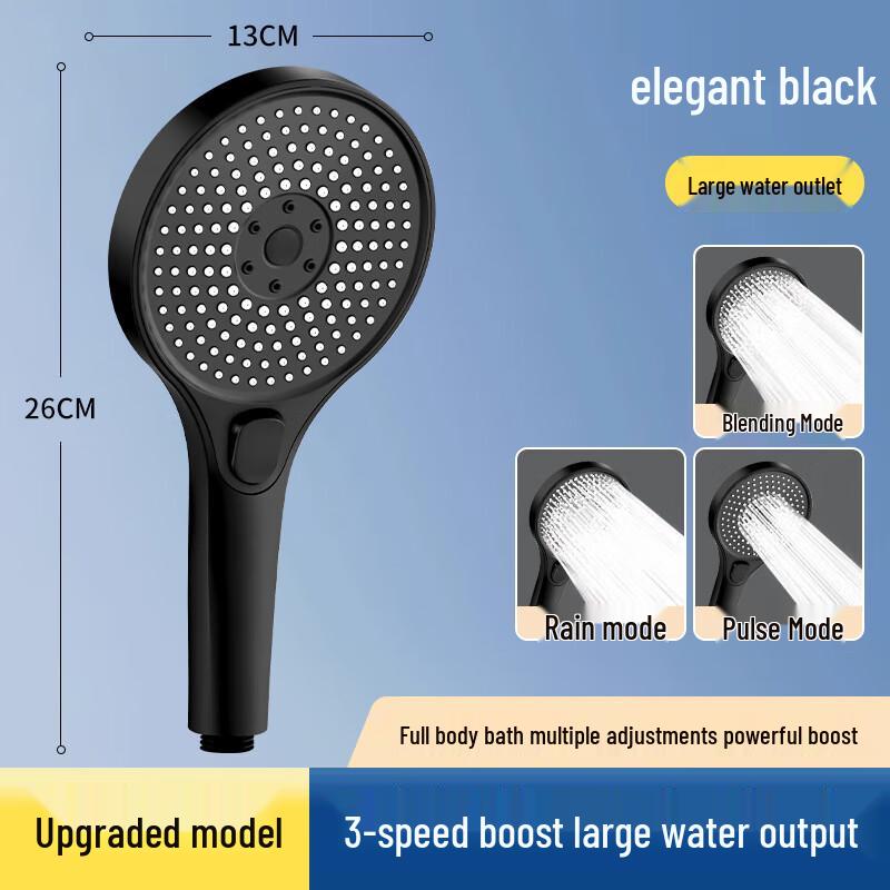 MDNG 3-Setting High-Pressure Shower Head (2-Pack)