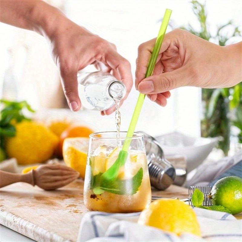 Reusable Colorful Dual-Purpose Straw Spoons - Easy To Drink & Stir, Detachable, Easy To Clean, PP Material, Perfect for Parties & Events