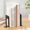 2Pcs Metal Book Supports Round Top Book Stopper Durable Desktop Bookshelf Organizer  Gift