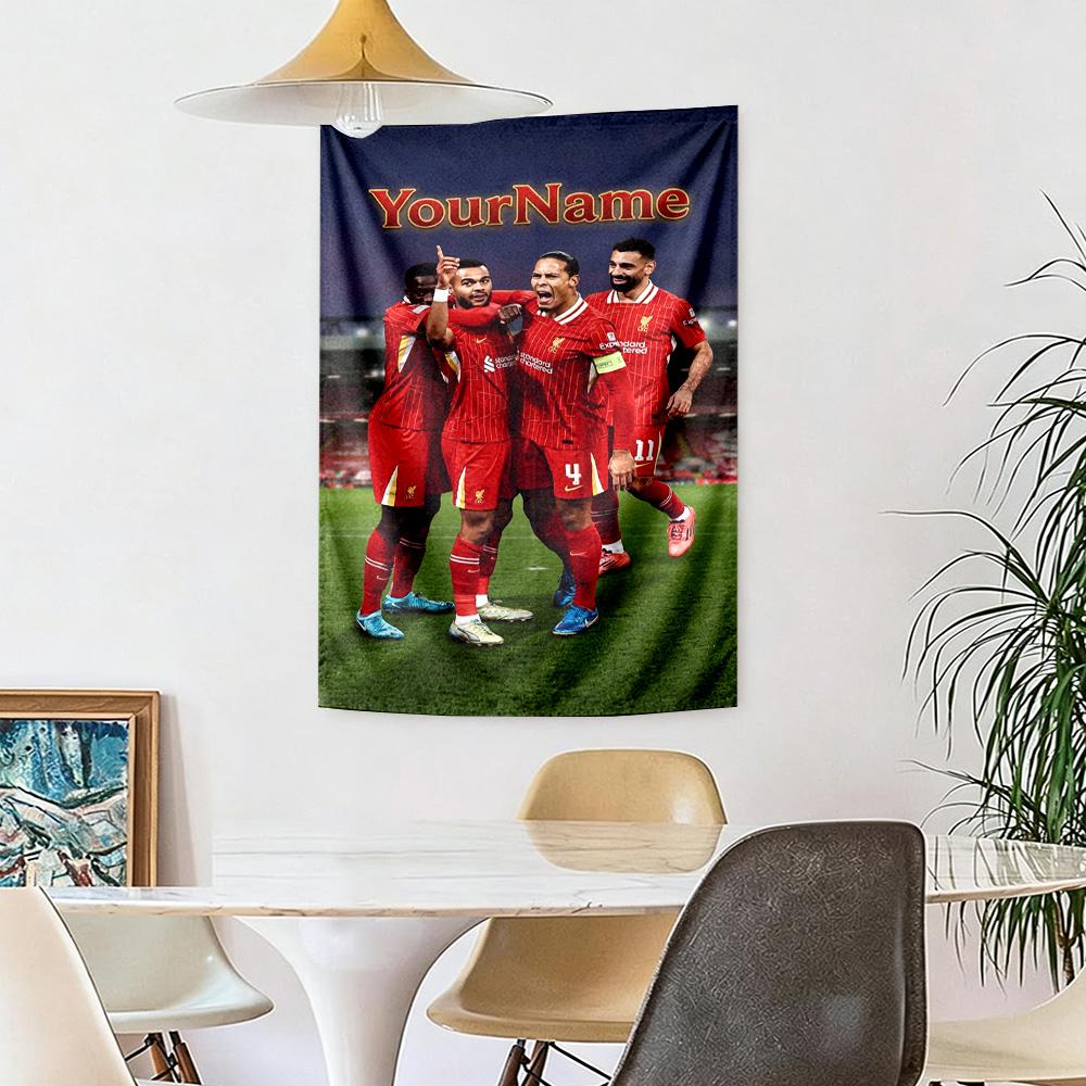 Liverpool Custom Your Name Wall Decor Tapestry Art For Pet Memorial Birthdaywedding Party Backdrop Family Gift
