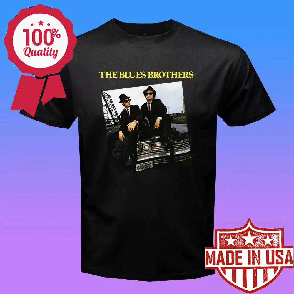 The Blues Brothers Retro Movie Men s Black T-Shirt Size S-5XL Unisex T-Shirt S