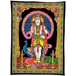 Murugan Swami Kartikeya wall tapestry 75x100 чёрный