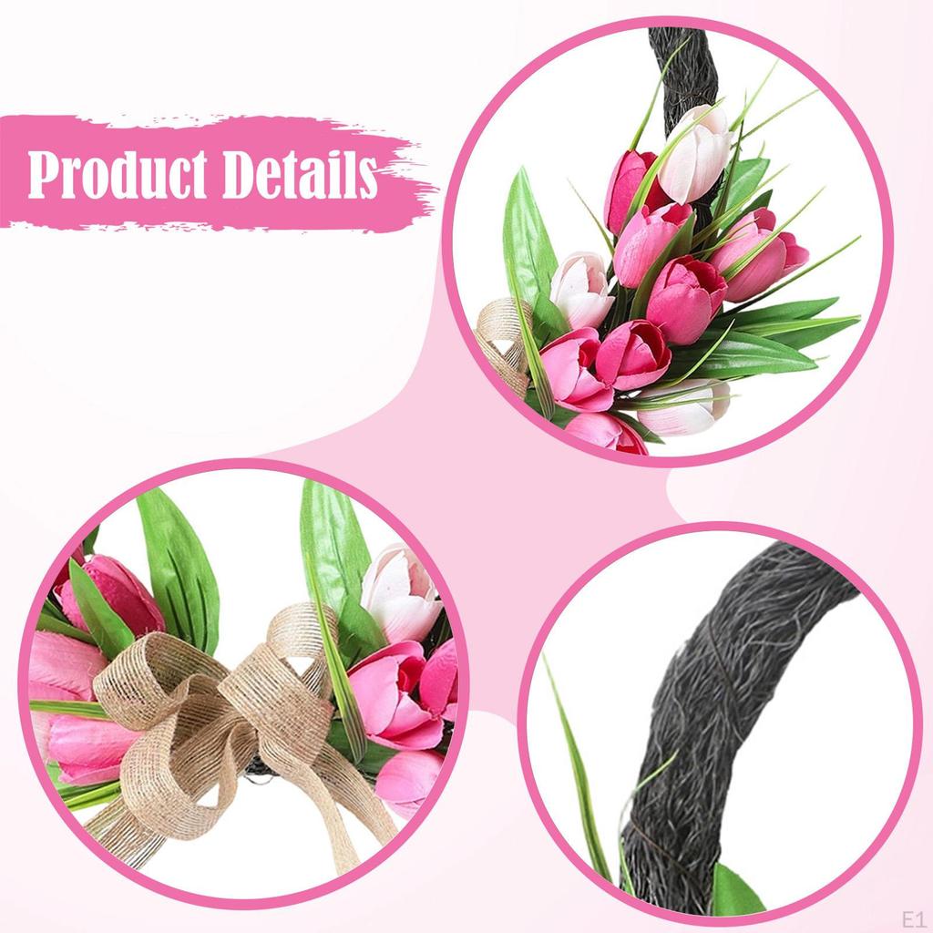 Artificial Garland for Spring And Summer, Ideal Front Door, Home Decor, Parties, Garden,