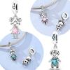 Original 925 Sterling Silver Bead Charms Girl Boy Pendant Fit Original Bracelet Necklace For Women DIY Accessories Jewelry Gift