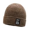 Knitted Solid Color Hat Letter Printing Beanie Caps Windproof Gifts Fashion