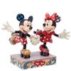Hettecy Enesco Disney Traditions by Jim Shore Mickey and Minnie Mouse Roller Skating Figures, 5.5 Inches, Multicolor