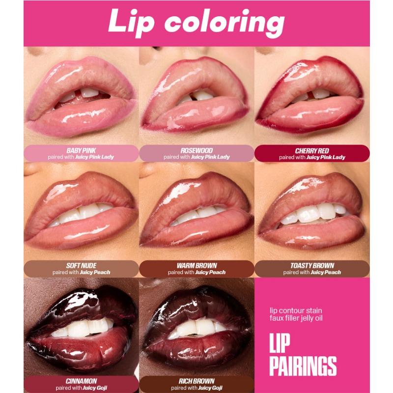 Velvet Colored Wooden Lip Penwaterproof Ladies' Charm Lip Pen Ladies' Long-lasting Makeup Toolsoft Pencil