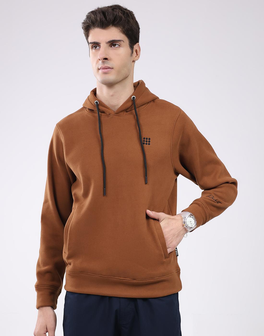 Мужская толстовка с капюшоном и длинным рукавом Rock it 3XL дубильная кора