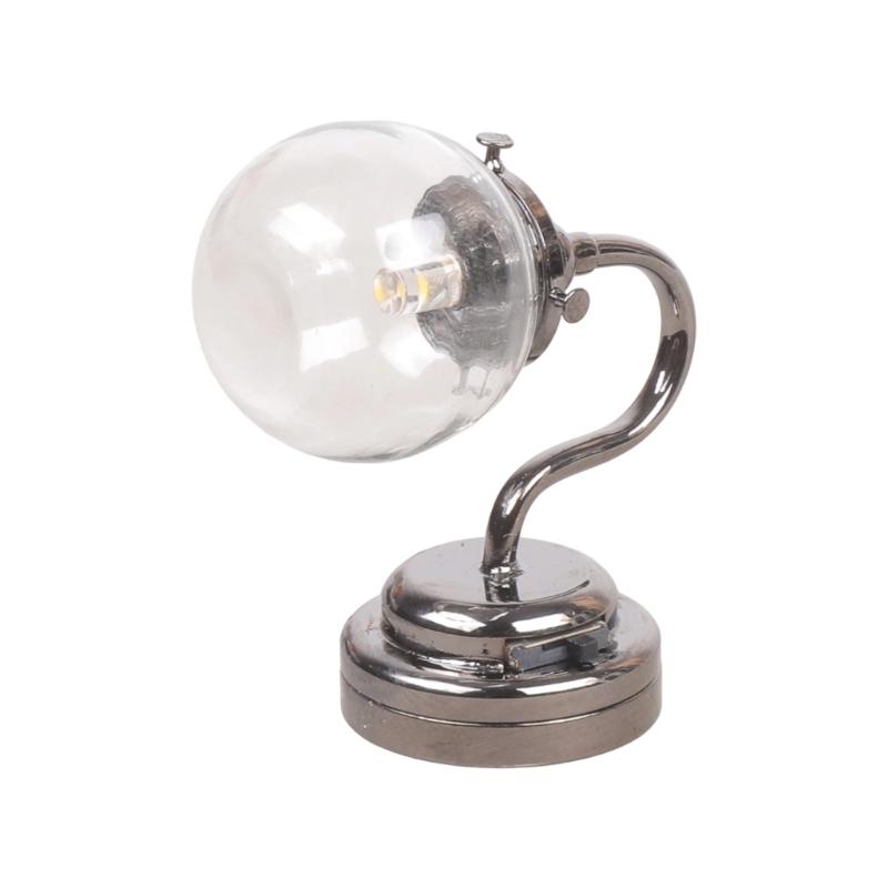 

Easy Install Glass Miniature Wall Light Model Figure For 1/12 Doll House Decoration Bedroom Scene Display Accessories 1