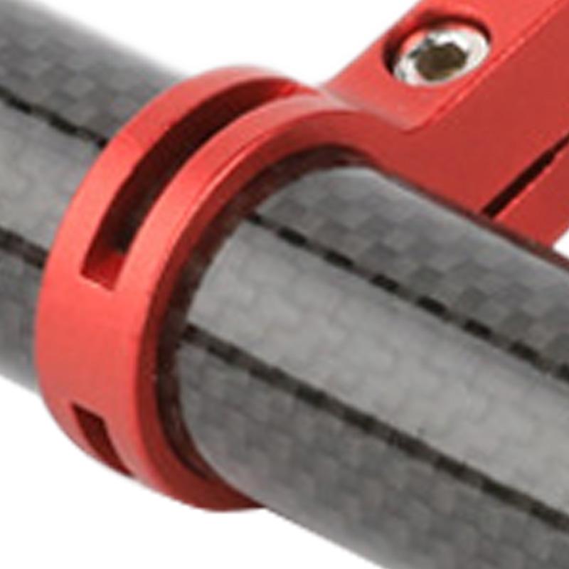 Bike Handlebar Extender Lightweight Carbon Fiber Aluminum Alloy for Phone Mount Light Lamp Red