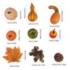 Artificial Pumpkins With Maple Leaves Pinecones Hazelnuts For Halloween Fall Party Decorations Indoor Outdoor