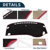 TUCKBOLD Dashboard Mat for Honda Odyssey Car Interior Dashboard Protective Interior Sun Flannel Black with Red Set RC1/RC2, Cover, Mat, Parts,