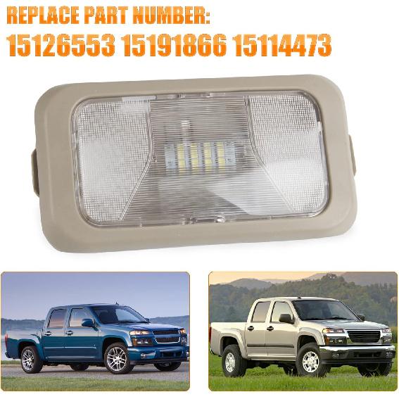 RANSOTO 15126553 Car Interior Dome Roof Light Lamp Lens With Housing Compatible With 2004-2008 Chevy Colorado GMC Canyon Replaces 15191866 15114473
