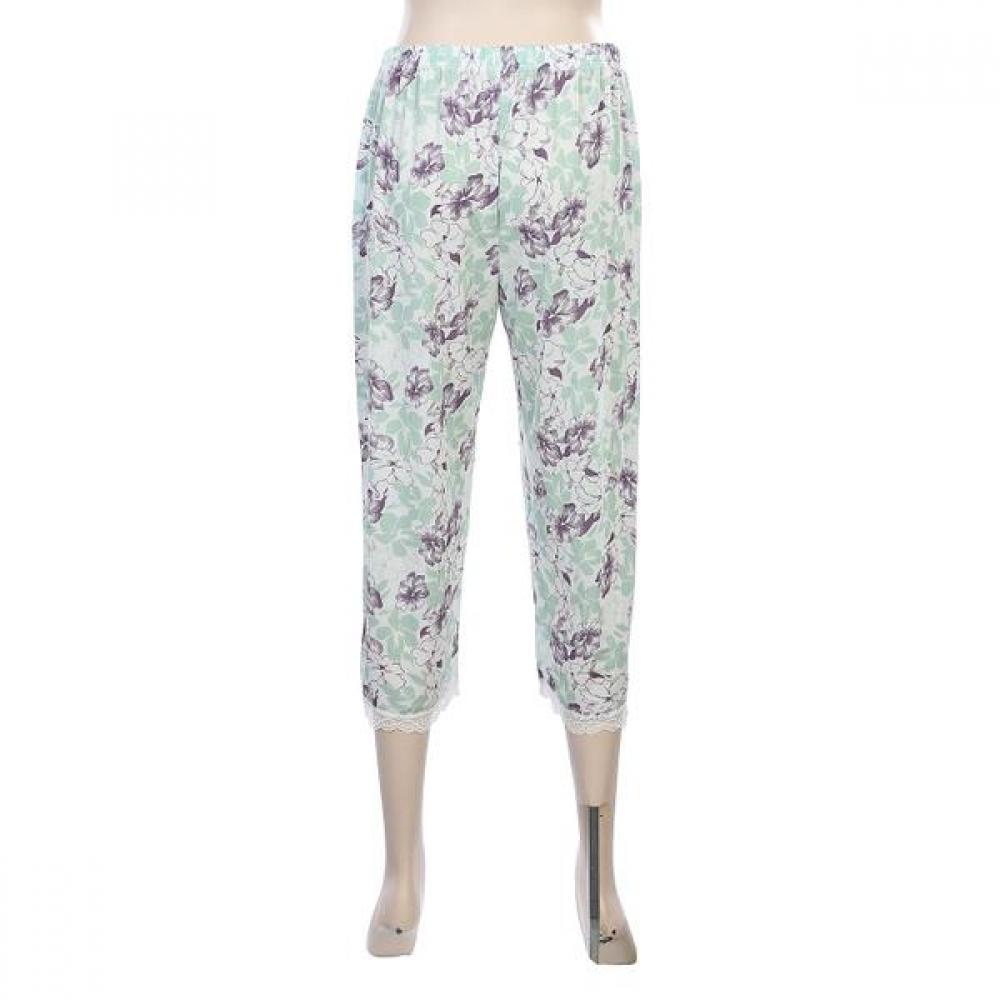 BARBARA Women S Green Floral Print Pajama Homewear Awp4572r