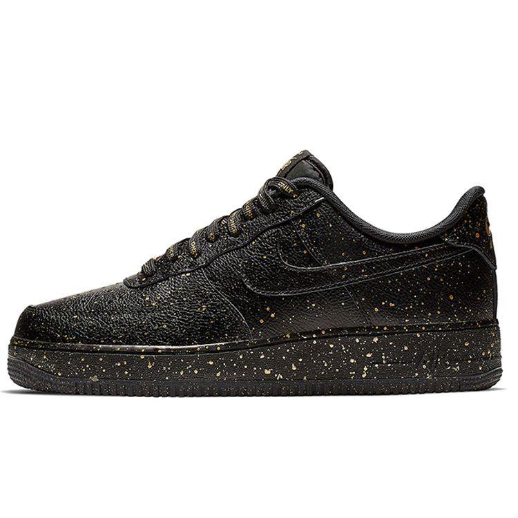 

Кроссовки унисекс Nike Air Force 1 Low Only Once черный металлик-золотой CJ7786-007