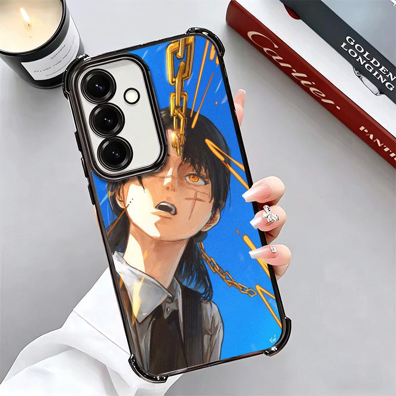 Anime Character Yoru War CSM Plating Phone Case For Samsung A17 A07 A37 A57 A16 A56 A15 A55 A14 A54 A13 A53 A26 A36 A25 A35 A24