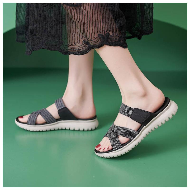 2025 Summer New Sandals For Women Light Sports Style Comfortable Rubber Large Size Sandals Comfortable And Versatile Casual