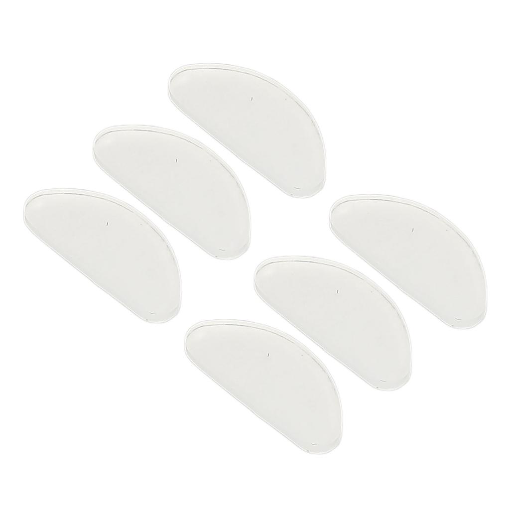20 Pairs Silicone Eyeglass Nose Pads D Shaped Slip Resistant Adhesive Nose Cushions for All Types Glasses