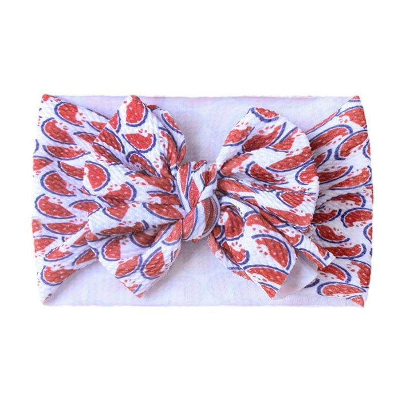 New Baby Hair Accessories, Children's DIY Fabric Headband, Baby Printed Bow Headband Headscarf