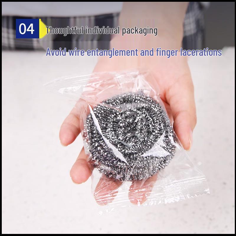 NHZHIW Commercial Stainless Steel Scourers, 40-Pack