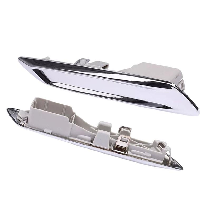 ABLZ-Front Left & Right Fender Trim Molding Exterior Trim Grill For BMW F10 F11 528I 535I / 51137336645, 51137336646