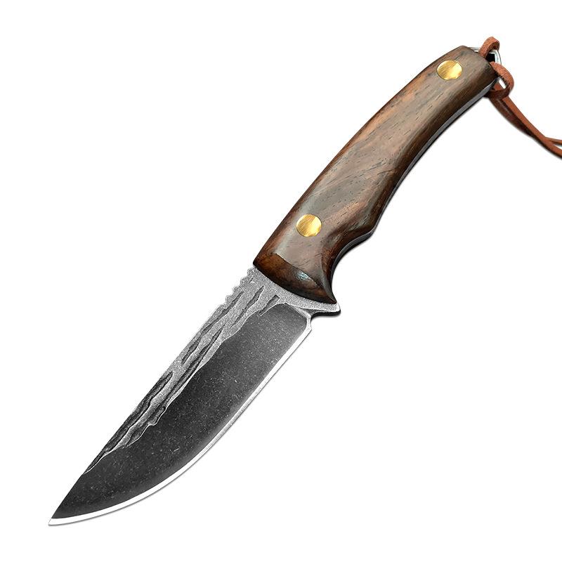 2024 New Design Stainless Damascus Pattern Boning Knife Stainless Steel Forged Kitchen Fruit Knife Meat Knife Chopper Knife