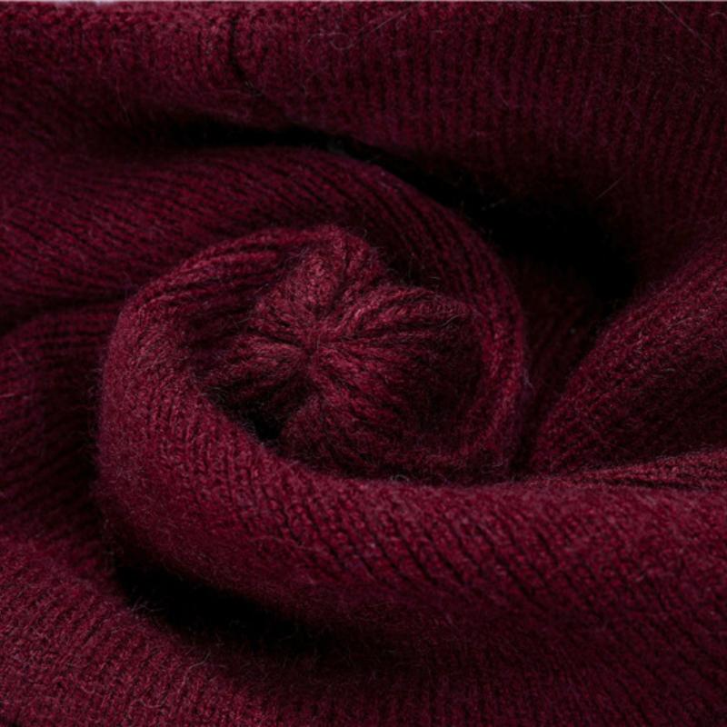 Elderly Hat Women Winter Warm Ear Hat Grandmother Mother Wool Hat Cold Old Lady Knitted Hat