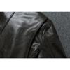 Chinese Size Genuine Cow Mens Leather Jacket Men Jackets Slim Gray Brown Stand Collar Jacket For Men Spring Autumn