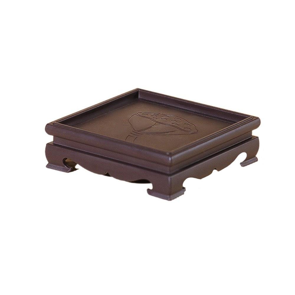 

Потовщений піднос для квіткового горщика. Квадратна підстава для горщика для бонсай. Креативна прикраса. Підставка коричневий