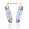 2pcs Interior Reading Light T10 31mm 39mm 41mm DC12V White 8SMD Door Dual Pointed Tail Trunk Lamp Dome Cars Waterproof Fog