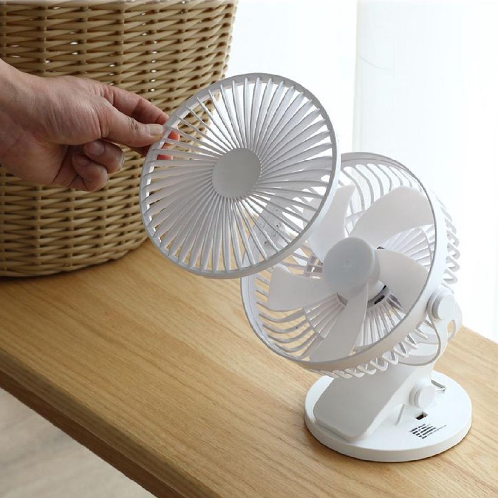 4/6 Inches Mini USB Clip Desktop Table Fan Portable Clamp 3 Speeds Desk Fan Rotatable Ventilator Strong Wind 5V