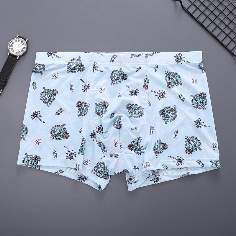 

Большие размеры Ice Silk Мужские трусы-боксеры Homme Трусы Шорты Нижнее белье Нижнее белье с принтом Сексуальное женское белье Трусики для мальчиков L XL 2XL 3XL 4XL 4XL светло-зеленый