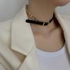 Women Fashion Leather Chain Necklace A Two-Wearing Neck Joint Bracelet