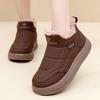 TUINANLE Chunky Platform Sneakers for Women Warm Fur Thick Sole Lace Up Casual Shoes
