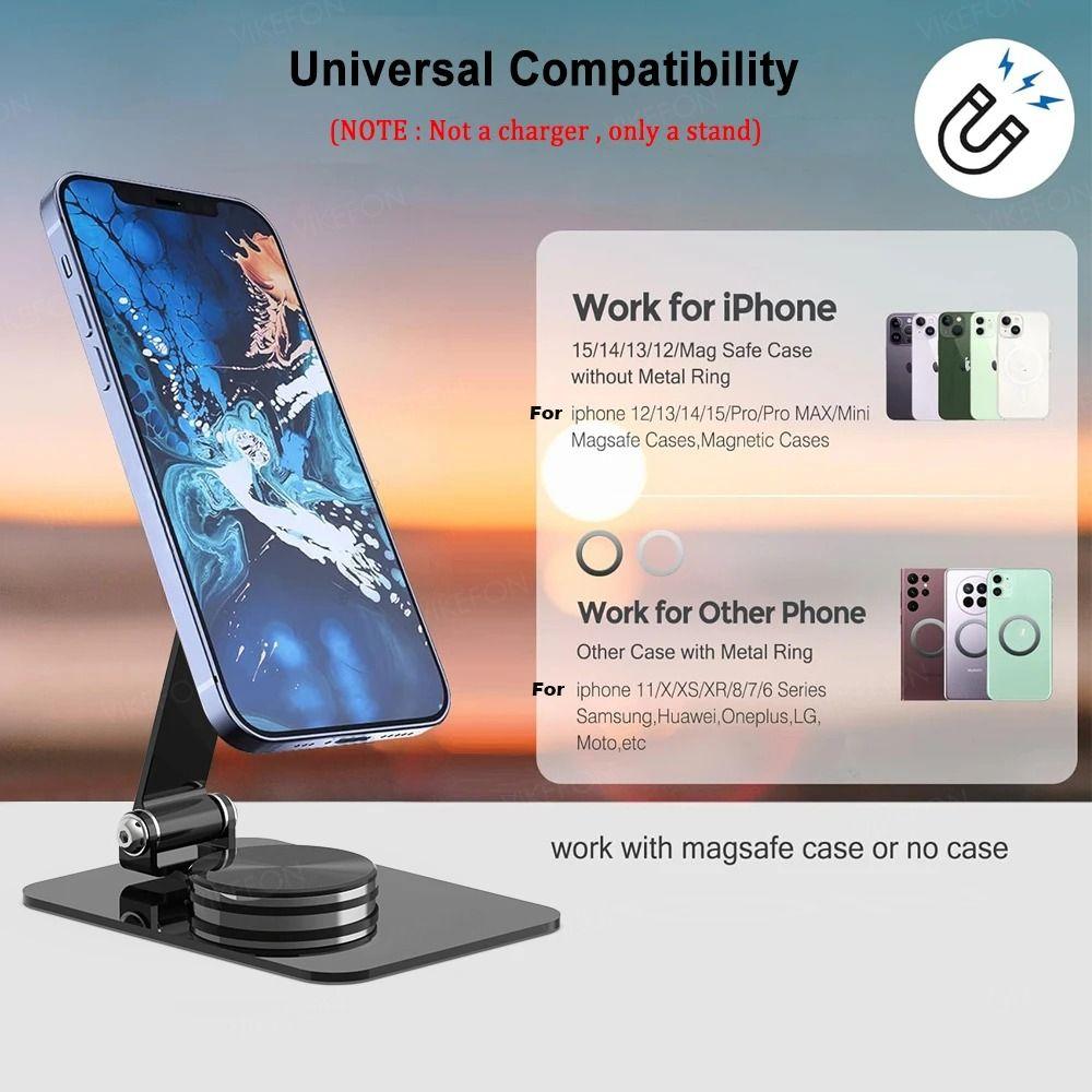 Suport Magnetic pentru Telefon cu Rotație 360° Pliabil de Birou Suport Nou pentru Telefon Mobil