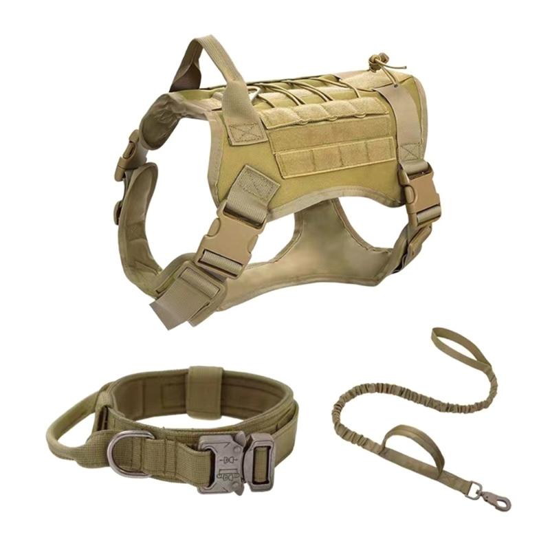 Night Use Dog Leashes Set Versatiles Dog Leashes Regulable Dog Harnesses for Media and Large Dogs