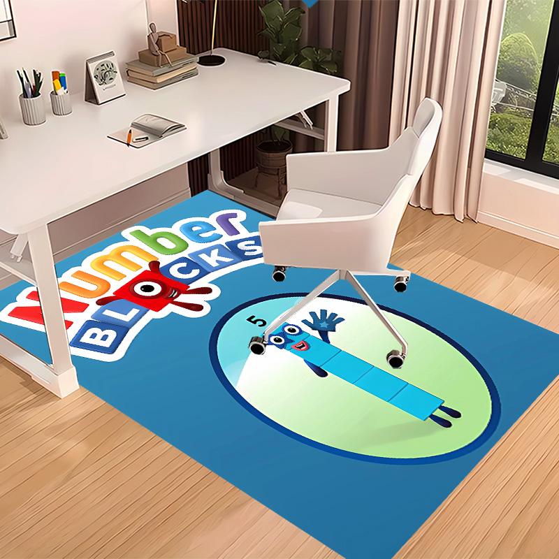 Numberblocks1 Printed Absorbent Washable Carpet, Non-Slip Bathroom Mats, Kitchen Rugs, Yoga Mat,Living Room Entrance, Camping Picnic Rugs