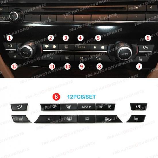 11/12/14pcs Dashboard Air AC CD Button Switch For BMW 5 GT Series F07 2009-2016