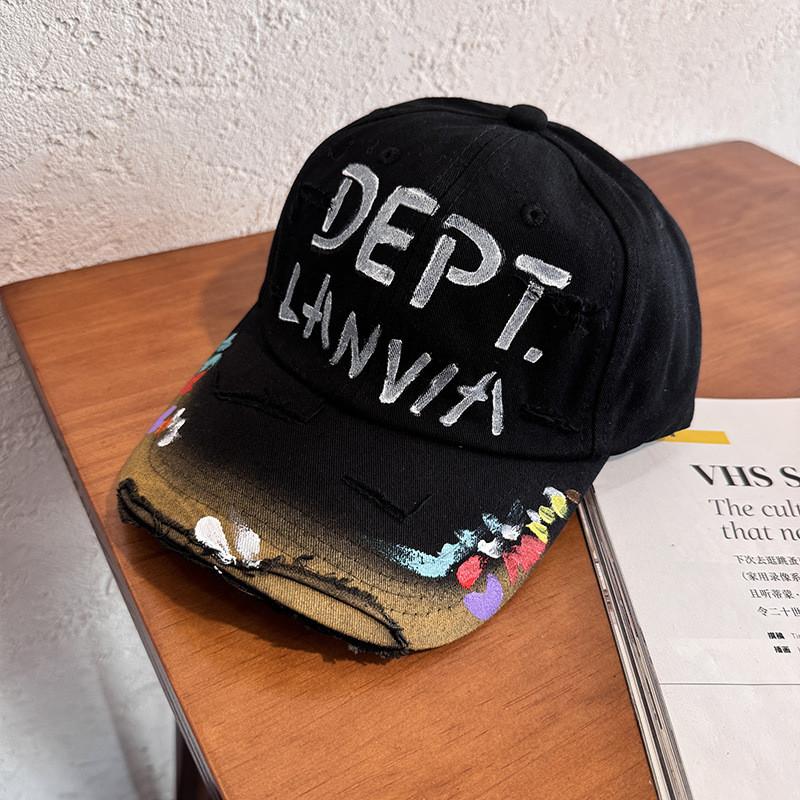 Бейсболка в стиле стритвир из дышащего хлопка для городского модного стиля чёрный