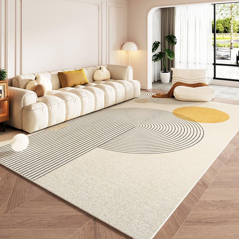 Modern Minimalist Living Room Carpets Light Luxury Sofa Coffee Table Rug Machine Washable Non-slip Carpet Bedroom Bedside Rugs
