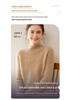 Women's Cashmere Blend Loose Long Sleeve Knit Pullover Sweater - Slimming and Versatile for Autumn/Winter.
