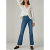 Foreign Trade Original Order Elastic Waist Large High Waist Elastic Washed Long Legs Blue Accessible Luxury Horn Denim (Ankle-Length Pants)