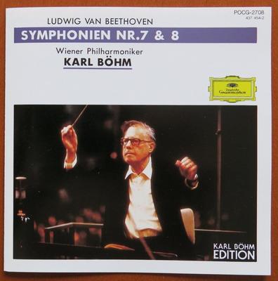 CD WIENER PHILHARMONIKER - Beethoven: Symphony Nos. 7 & 8 POCG2708 Japan Classical Used