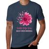 Flower Faith Hope Love Breast Cancer Awareness Tshirt Cotton Tshirt Plain For Unisex Package Tshirt